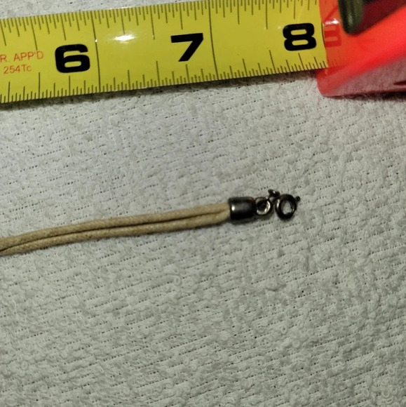 Vintage Fashion Bracelet Flower Metal  and cord - Picture 3 of 6